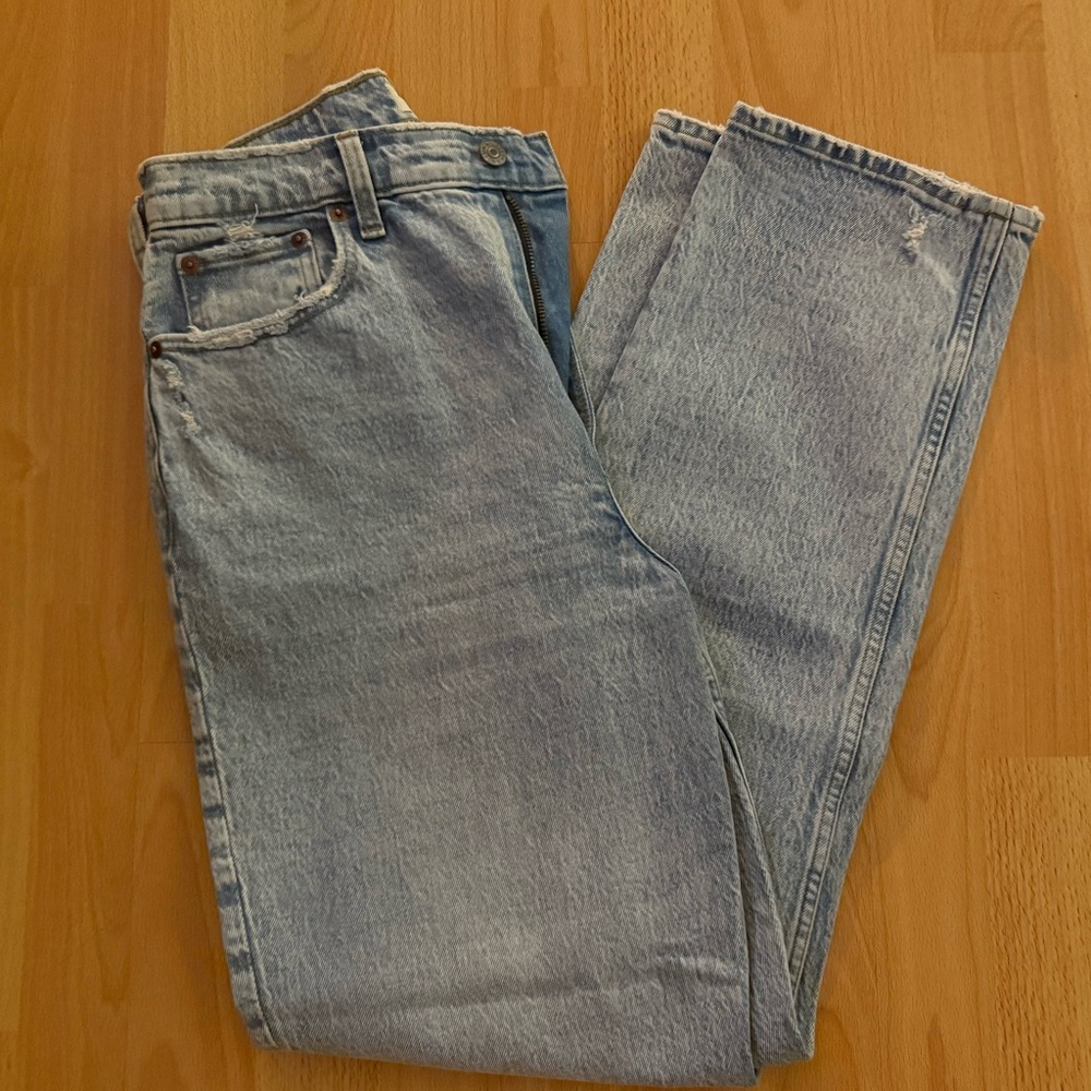 Abercrombie & Fitch 90s Straight Ultra High Rise Jeans (Curve Love)